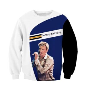 Sweat-shirt Johnny Hallyday modèle 21, tailles S à 6XL