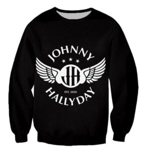 Sweat-shirt Johnny Hallyday Imprimé #8, tailles S à 6XL