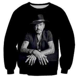 Sweat-shirt Johnny Hallyday Le Taulier, du S au 6XL