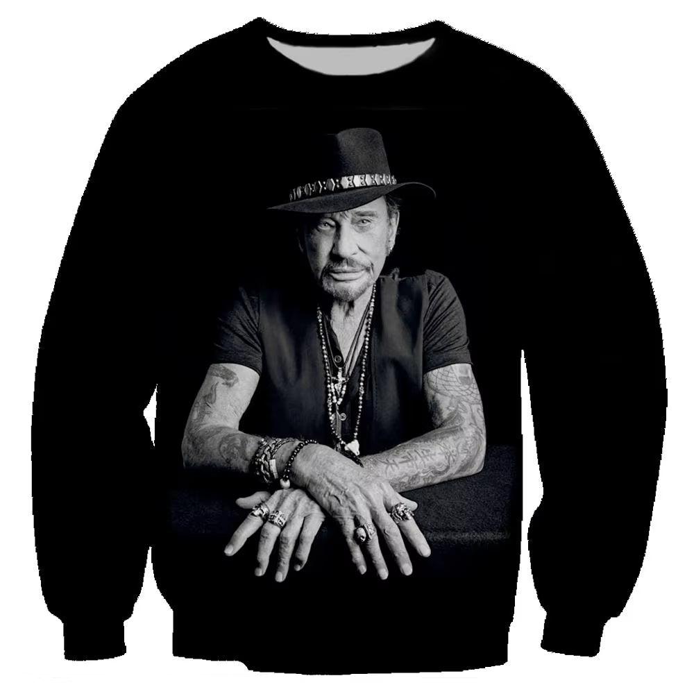 Sweat-shirt Johnny Hallyday Le Taulier, du S au 6XL