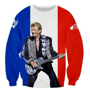 Sweat-shirt Johnny Hallyday Mon pays #2, tailles S à 6XL