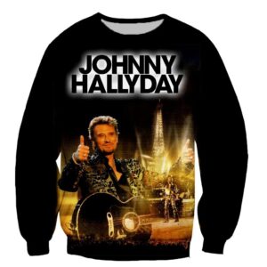 Sweat-shirt Paris Johnny Hallyday, tailles S a 6XL
