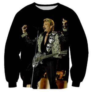 Sweat-shirt Johnny Hallyday Rockstar #1, tailles S à 6XL