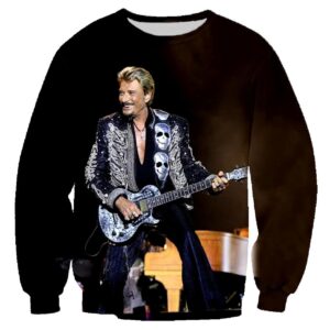 Sweat-shirt Johnny Hallyday Rockstar #2, tailles S à 6XL