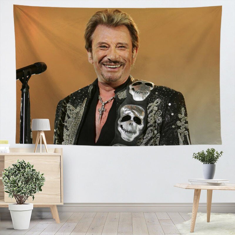 Tapisserie murale Johnny Hallyday en 13 modèles