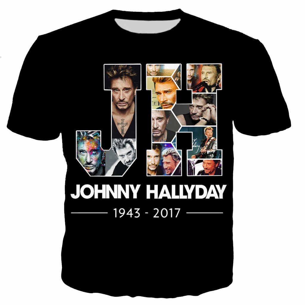 Tee-shirt Johnny Hallyday, tailles S à 6XL