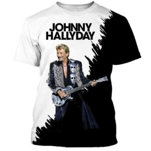 Tee-shirt Johnny Hallyday #12, tailles S à 6XL