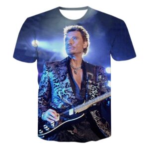 Tee-shirt Johnny Hallyday n°14 avec tailles S à 5XL