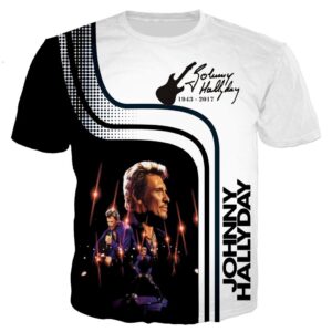 Tee-shirt Johnny Hallyday 1943-2017 #1 à manches courtes