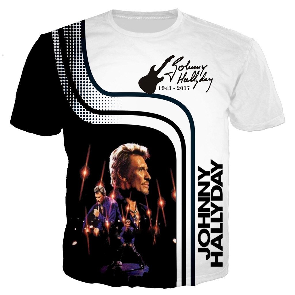 Tee-shirt Johnny Hallyday 1943-2017 #1 à manches courtes