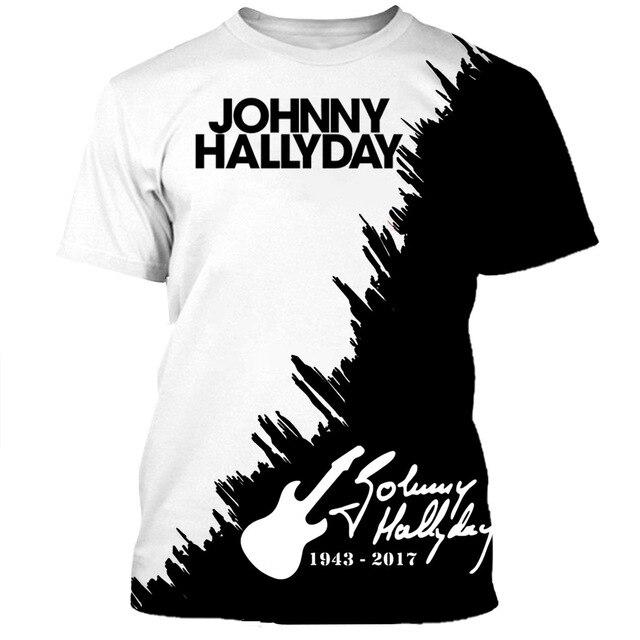 Tee-shirt Johnny Hallyday 1943-2017 #2, tailles S à 6XL