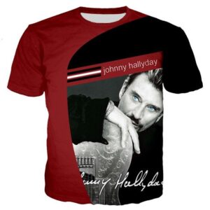Tee-shirt Johnny Hallyday #2, tailles S à 6XL
