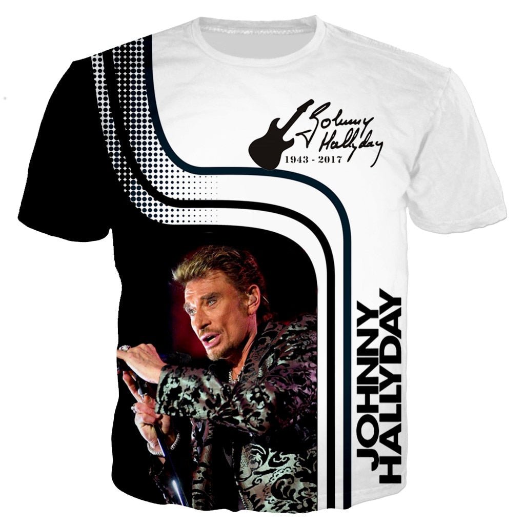 Tee-shirt Johnny Hallyday #20 du S au 5XL