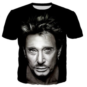 Tee-shirt Johnny Hallyday visuel #28, tailles S à 5XL
