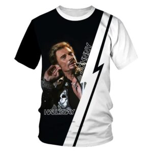 Tee-shirt Johnny Hallyday #30, tailles S à 6XL