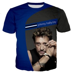 Tee shirt Johnny Hallyday #4 tailles S à 6XL