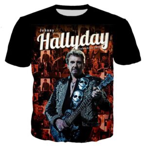 Tee-shirt Johnny Hallyday Calendrier 2019 tailles S à 5XL