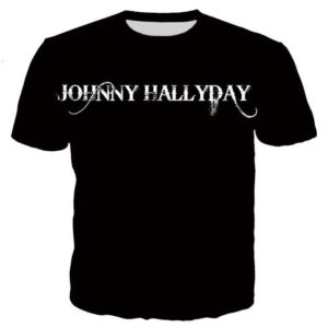 Tee-shirt imprimé Johnny Hallyday modèle #2