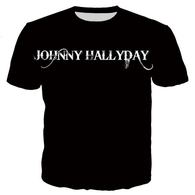 Tee-shirt imprimé Johnny Hallyday modèle #2