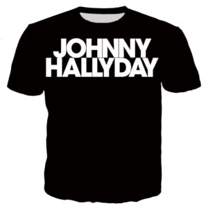Tee-shirt imprimé Johnny Hallyday modèle #3