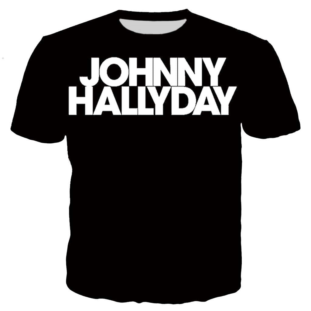 Tee-shirt imprimé Johnny Hallyday modèle #3