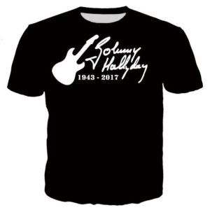 Tee-shirt imprimé Johnny Hallyday modèle #4