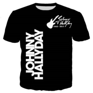 Tee-shirt imprimé Johnny Hallyday #5, tailles S à 6XL