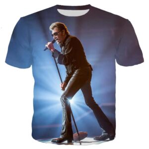 Tee-shirt Johnny Hallyday Rockstar, tailles S à 6XL
