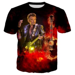 Tee-shirt Johnny Hallyday Le BOSS #1 avec 10 modeles